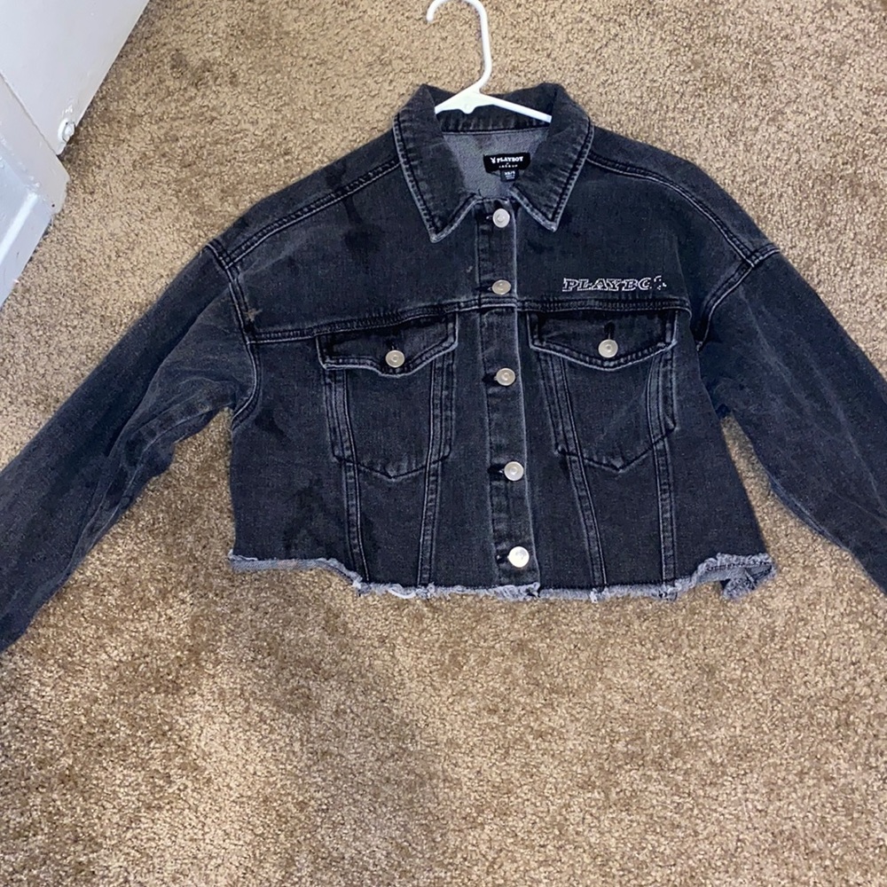 Pacsun playboy cropped leather jacket